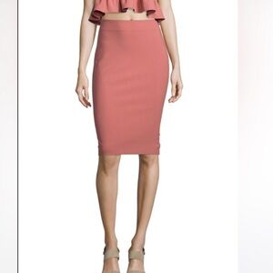 Elizabeth James Pink Pencil Skirt